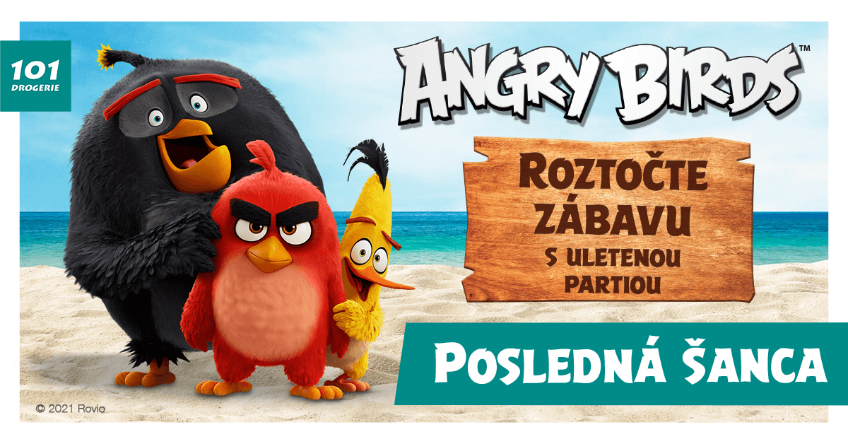 Roztočte zábavu s uletenou partiou ANGRY BIRDS!