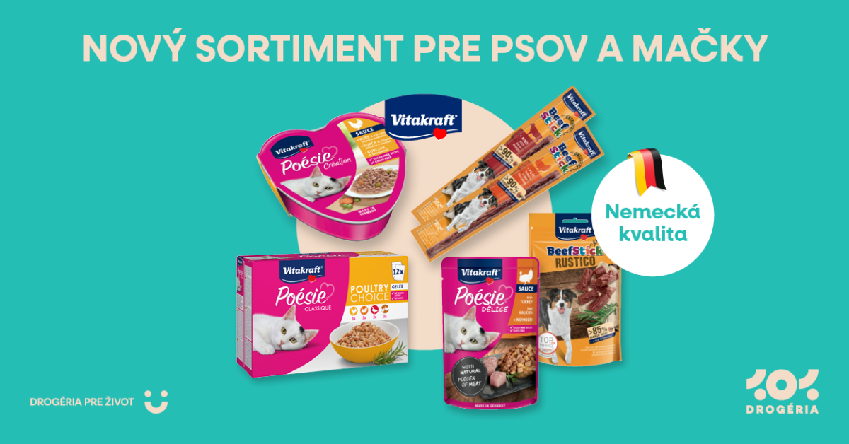 Novinka pre psov a mačky od značky Vitakraft