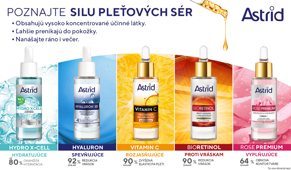 Vyskúšajte a zaraďte Astrid séra do svojej skincare rutiny