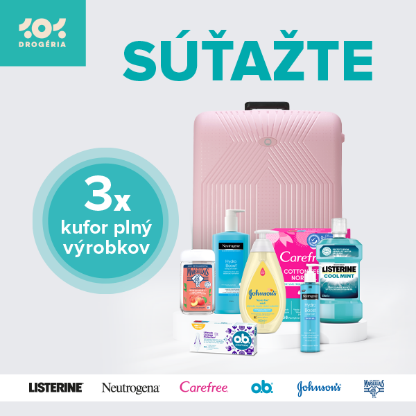 Súťaž 101 Drogéria: Vyhrajte kufor plný výrobkov!