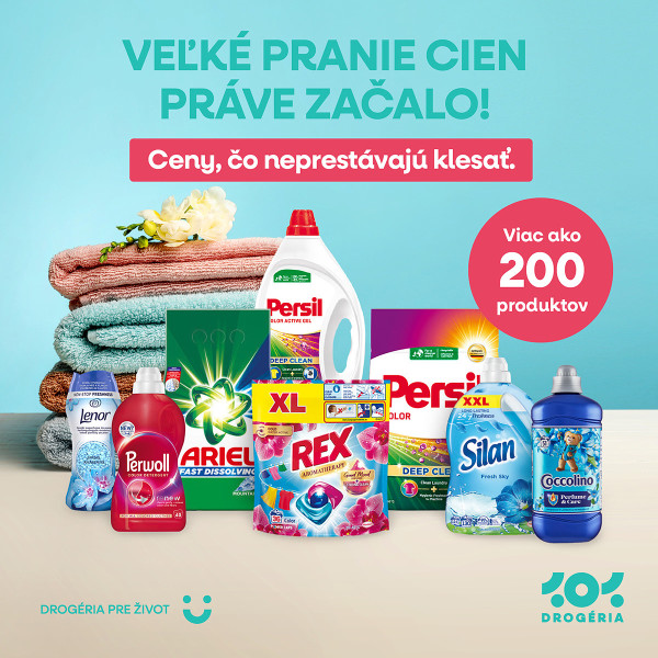 Veľké pranie, veľké zľavy!