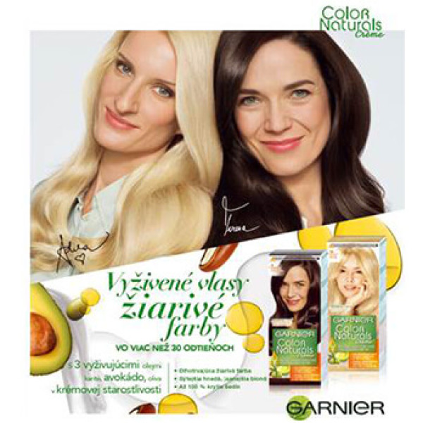 Adela Vinczeová novou tvárou farieb na vlasy Color Naturals od Garnier