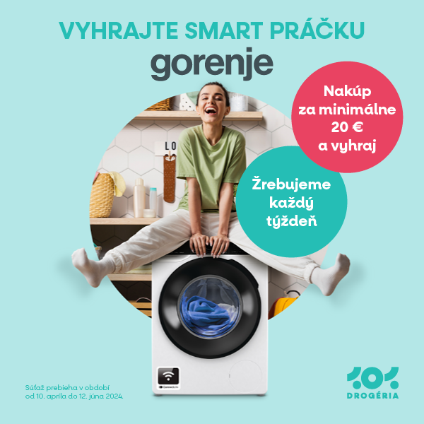 Vyhrajte SMART práčku GORENJE