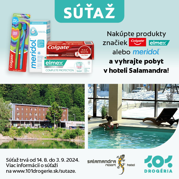 Súťaž so 101 Drogéria: Vyhrajte pobyt v hoteli Salamandra!