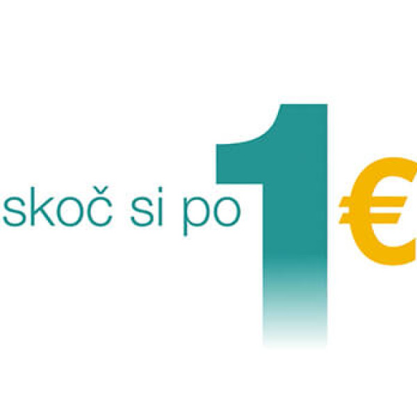 Skoč si po 1 €