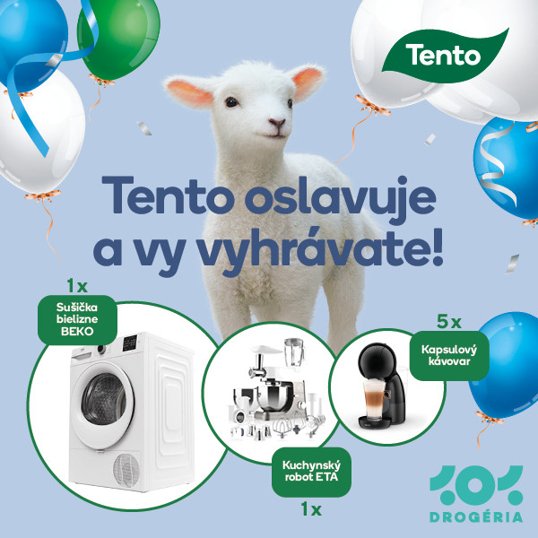 Značka Tento oslavuje 30 rokov a rozdáva skvelé ceny!